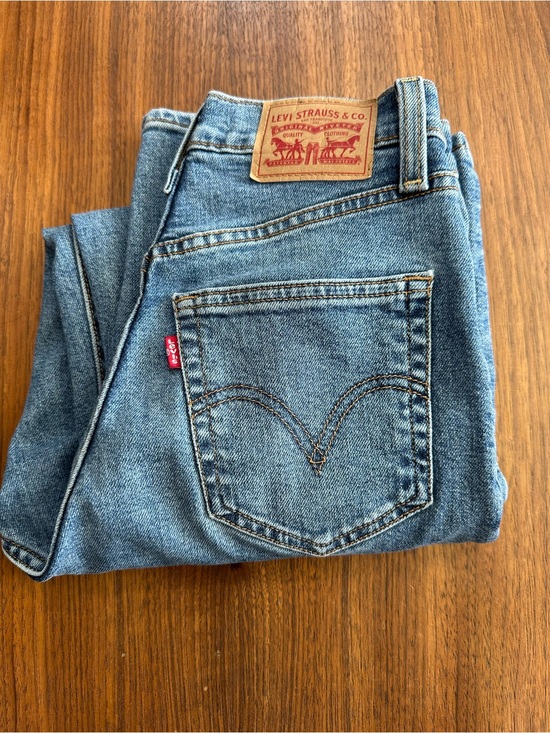 Levi's Denim - Levi's Ribcage Straight Ankle Denim Jeans Size 24 Button Fly Medium Wash
